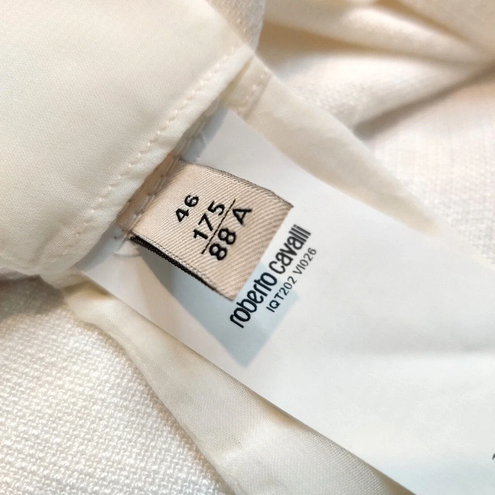 Roberto Cavalli Womens Wide Leg Shorts Size 10 L White Laces Designer Italy $949 - Picture 8 of 16